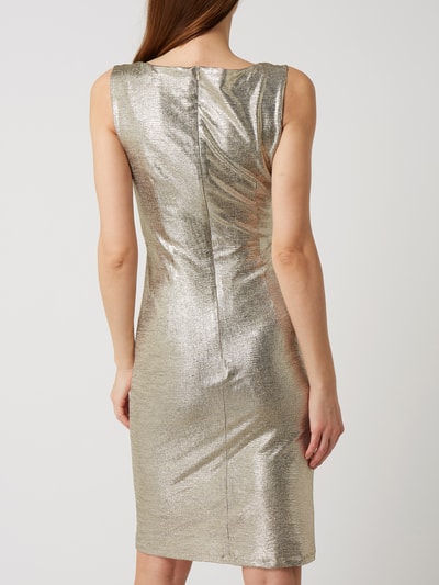 Swing Cocktailkleid in Metallic-Optik  Gold 5