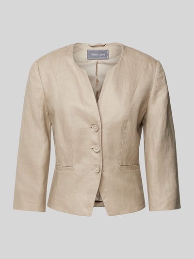 WHITE LABEL Blazer met strookzakken Zand - 2