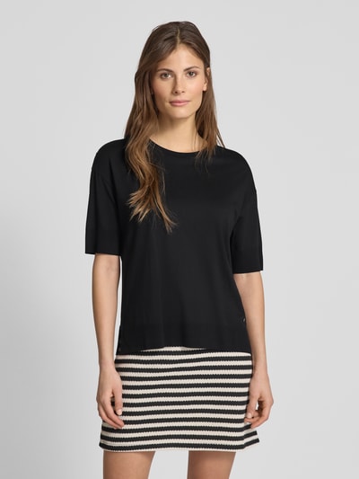 Windsor T-Shirt mit Label-Applikation Black 4