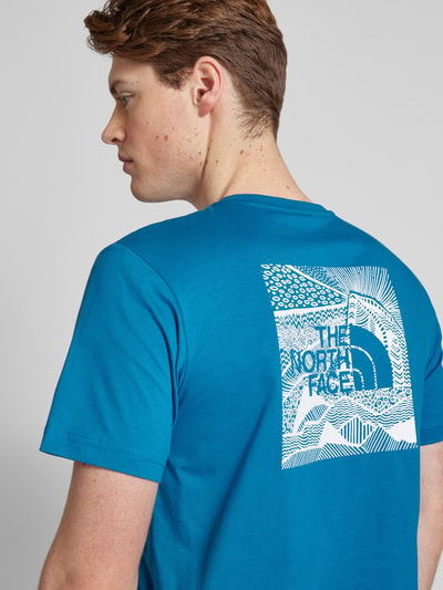 The North Face T-Shirt mit Label-Print Royal 3