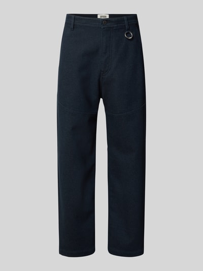 Drykorn Spodnie o kroju regular fit ze szwami działowymi Granatowy 2