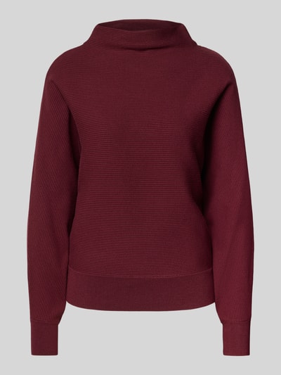 Zero Strickpullover aus Viskose-Mix mit Stehkragen Rot 2