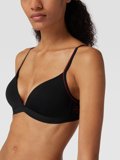 HUGO BH mit Label-Print Modell 'Underwire' Black 3