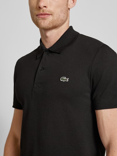 Lacoste Poloshirt met labeldetail Zwart - 3