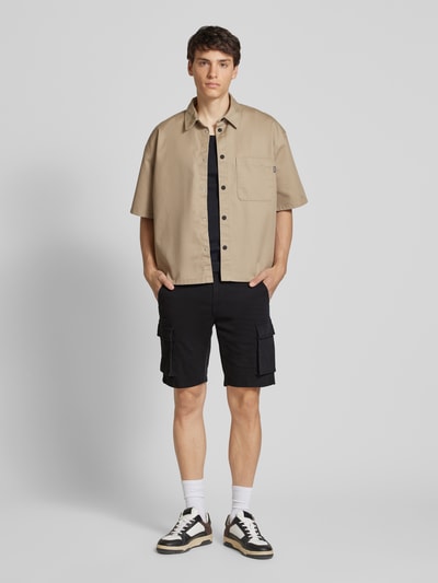 Only & Sons Regular Fit Bermudas aus Baumwoll-Mix Modell 'CAM STAGE' Black 1