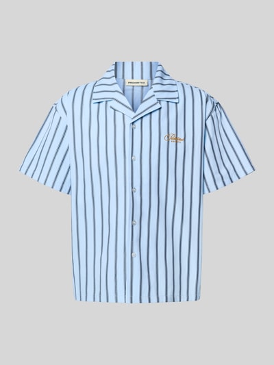 PROHIBITED Relaxed Fit Freizeithemd mit Reverskragen Blau 2