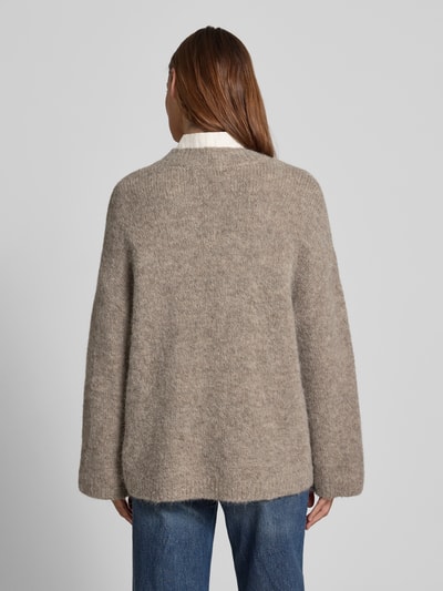 Selected Femme Oversized Strickpullover aus Alpaka-Mix Modell 'GABRIELLA' Dunkelgrau 5