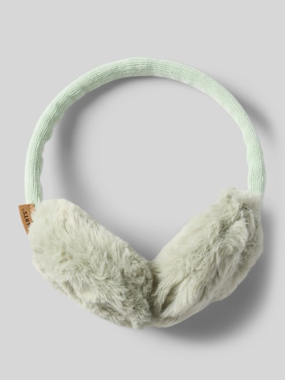 Produktfoto, Ohrenwärmer mit Kunstfellbesatz Modell 'Plush Earmuffs' von Barts in hellem Mintgrün, weiche Textur, klarer Hintergrund, Damen Mütze von Barts