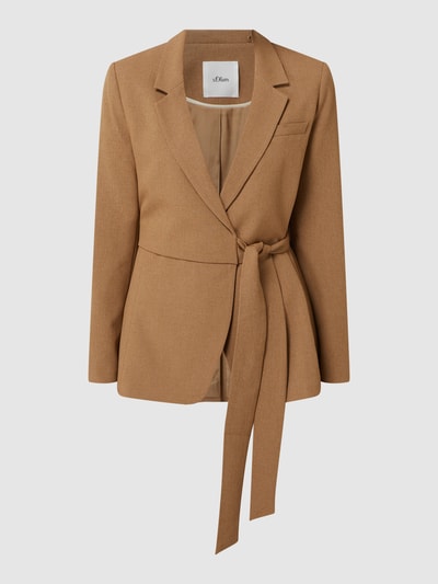 s.Oliver BLACK LABEL Blazer mit Taillenband  Camel Melange 2