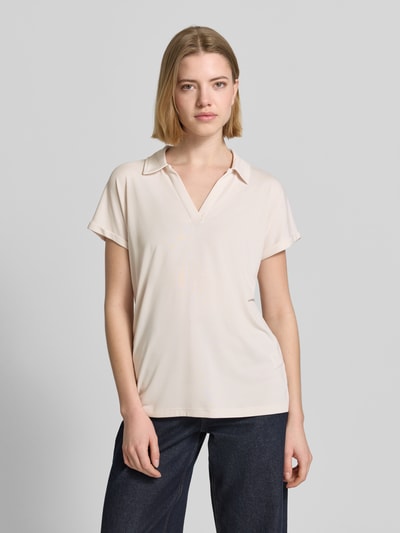 Christian Berg Woman Koszulka polo o kroju regular fit z mieszanki modalu Écru 4