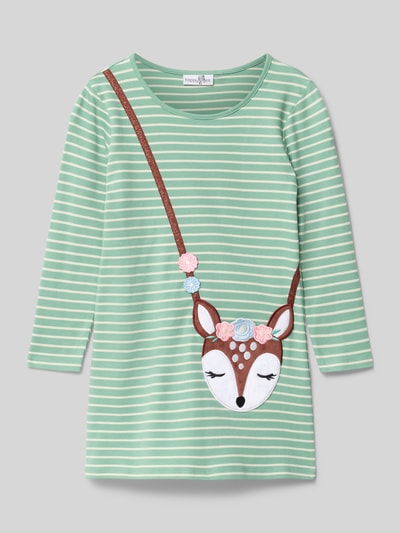 Happy Girls Midi-jurk met ronde hals Mintgroen - 1