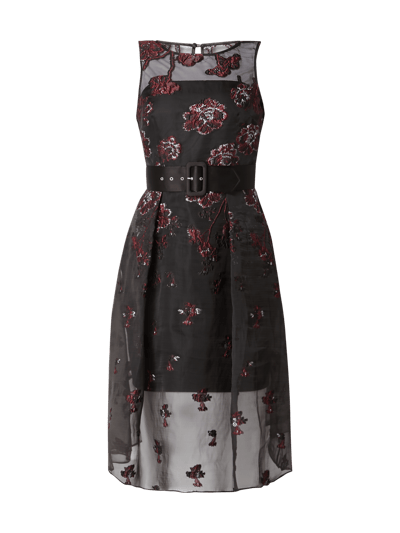 Coast Cocktailkleid mit Taillengürtel Schwarz 2