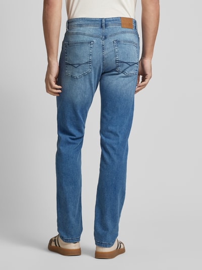 Christian Berg Men Straight Fit Jeans mit Brand-Detail Blau 5