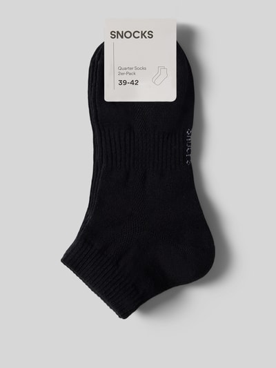 SNOCKS Socken mit elastischem Bund im 2er-Pack Black 1