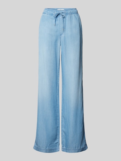 Brax Flared stoffen broek met steekzakken, model 'Style. Maine' Lichtblauw - 2