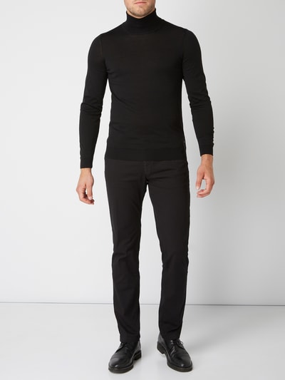 BOSS Slim fit chino met stretch Zwart - 1