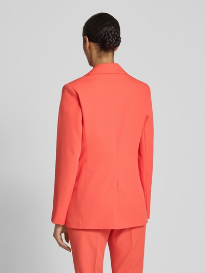 s.Oliver BLACK LABEL Długi żakiet o kroju slim fit z zapięciem na dwa guziki Koralowy 5