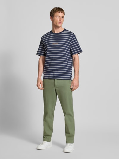 JACK & JONES Straight Fit Chino mit Gesäßtaschen Modell 'Stollie' Oliv 1