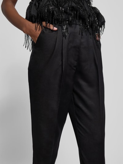 black palms Stoffhose mit Bundfalten Black 3