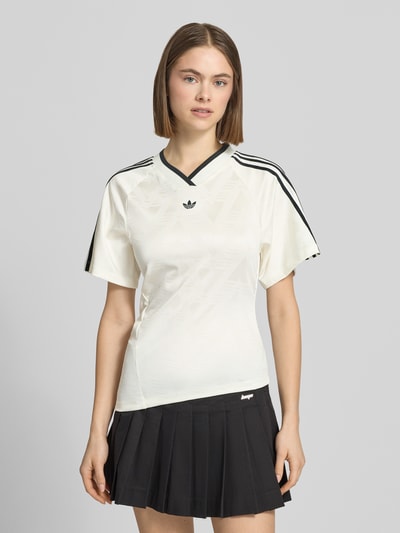 adidas Originals Regular Fit T-Shirt mit asymmetrischem Schnitt Weiss 4