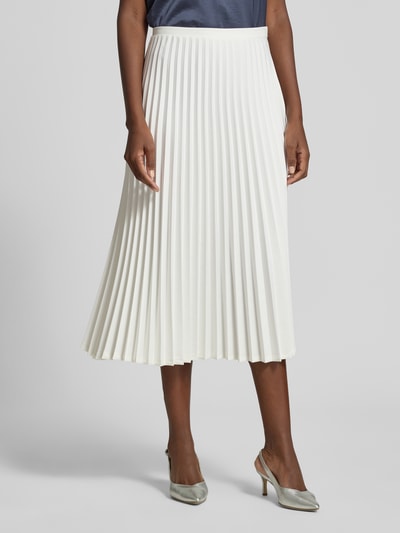 GUIDO MARIA KRETSCHMER WOMAN Faltenrock in Midilänge Modell 'Greta' Offwhite 4