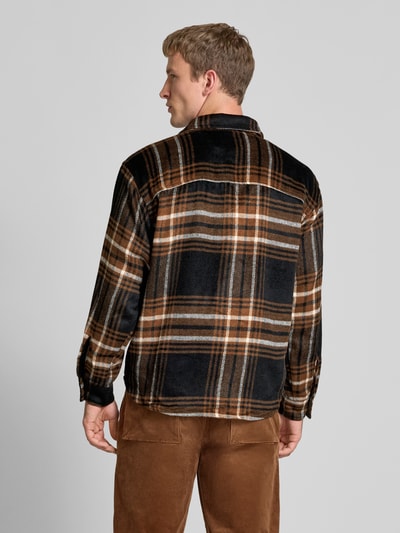 Jack & Jones Regular Fit Hemdjacke mit Brusttaschen Modell 'BRADLEY' Hellbraun Melange 5