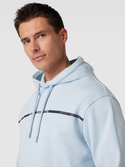 ARMANI EXCHANGE Sweatshirt mit Label-Stitching Hellblau 3