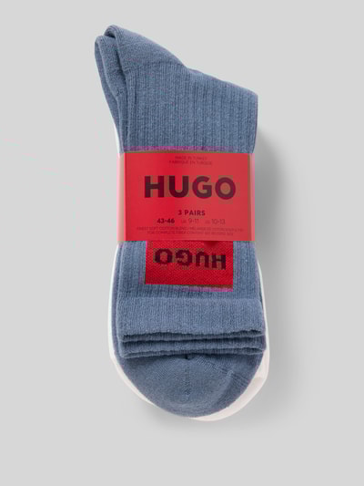 HUGO Socken aus reiner Baumwolle im 3er-Pack Blau 3