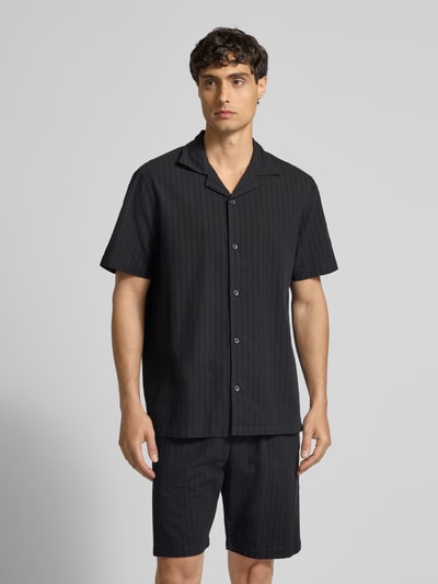 Christian Berg Men Regular Fit Freizeithemd mit 1/2-Arm Black 4