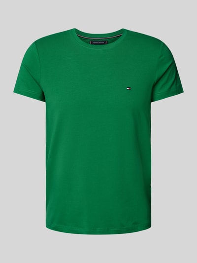 Tommy Hilfiger Slim fit T-shirt met ronde hals Lichtgroen - 2