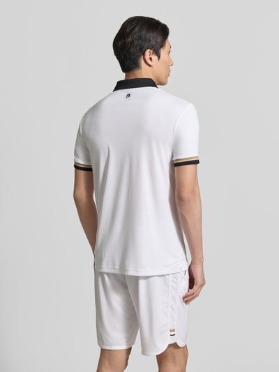 BOSS Green Koszulka polo o kroju slim fit z nadrukiem z logo model 'PL_TOC SERVE 2' Biały 5