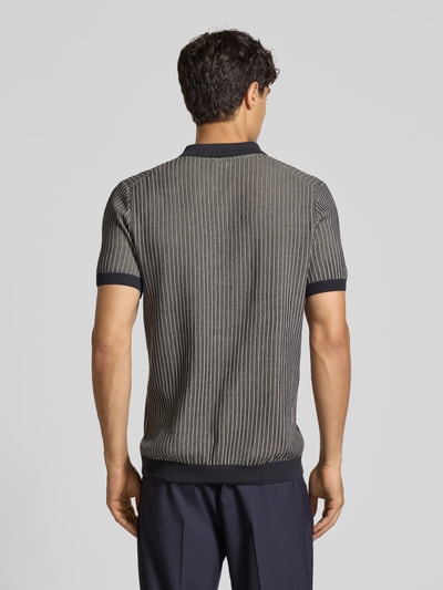 JOOP! Collection Slim Fit Poloshirt in Strick-Optik Modell 'Simeono' Marine 5