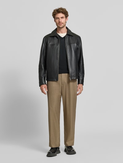 BOSS Regular Fit Pullover aus reiner Schurwolle Modell 'H-Melba-L' Black 1