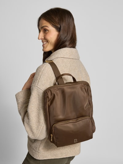 BOGNER Rucksack mit Logo-Applikation Modell 'Maxi' Dunkelbraun 1
