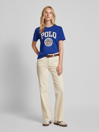 Polo Ralph Lauren T-Shirt mit Label-Print Royal 1