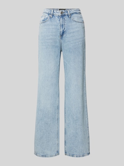 Vero Moda Wide fit jeans met knoopsluiting, model 'TESSA' Lichtblauw - 2