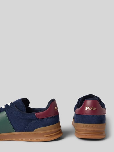 Polo Ralph Lauren Sneakers met logostitching, model 'Aera' Marineblauw - 2