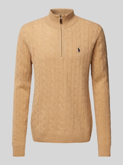 Polo Ralph Lauren Sweter z domieszką kaszmiru Camel 2