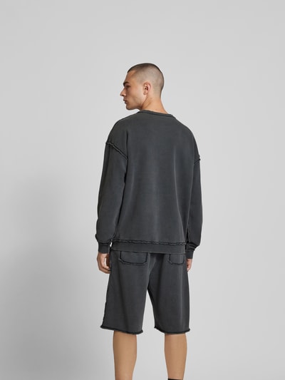 Diesel Oversized Sweatshirt mit Label-Detail Black 5