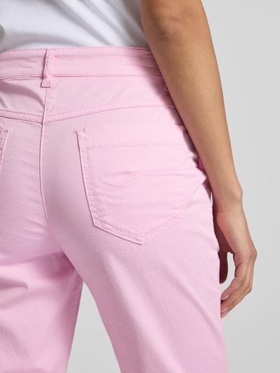 Marc Cain Feminine fit broek met verkorte pasvorm en steekzakken Felroze - 3