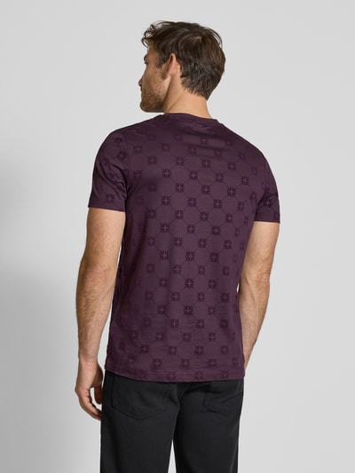 JOOP! Collection T-shirt męski JOOP! Collection;Czysta bawełna;Dopasowany fason;Model ‘Berno’;Okrągły dekolt ;Długość tyłu w rozmiarze M: 72 cm Jasnośliwkowy 5