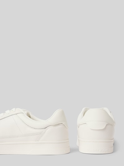 Tommy Jeans Lage sneakers van echt leer Ecru - 2