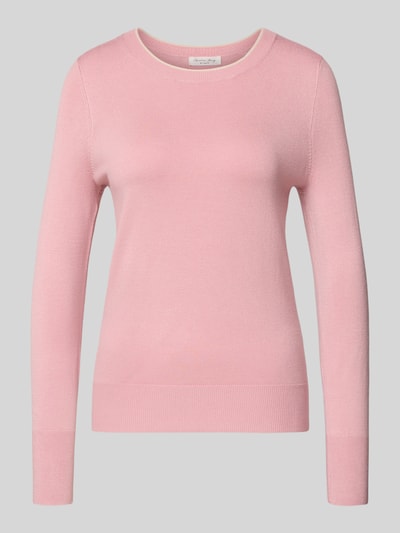 Christian Berg Woman Sweter z dzianiny z prążkowanymi wykończeniami Brudnoróżowy 2