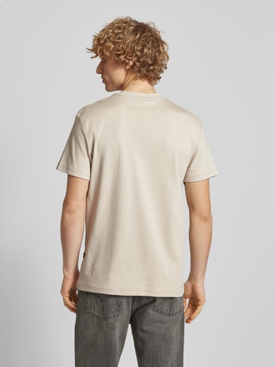 G-Star Raw T-Shirt mit Label-Print Beige 5