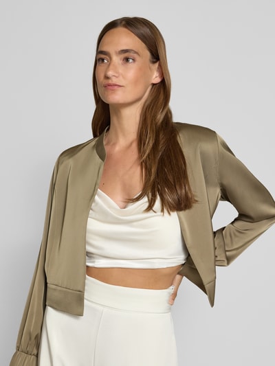 V by Vera Mont Cocktailjacke mit Stehkragen und elastischem Bund Gruen 3