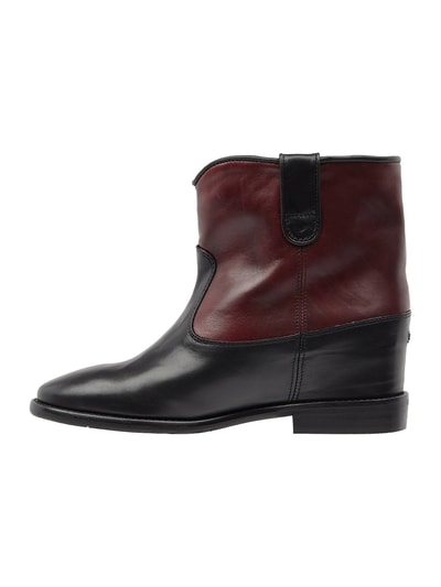 Tommy Hilfiger Boots aus Leder mit innen liegendem Keilabsatz Dunkelblau 4