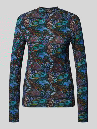 Scotch & Soda Longsleeve mit Stehkragen Dunkelblau 2