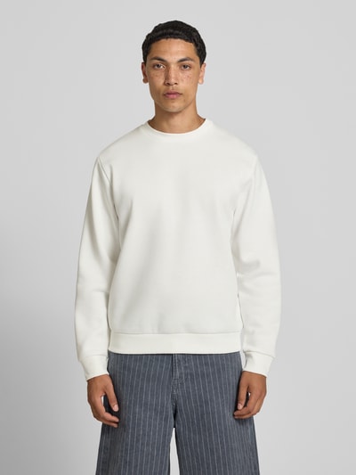 JACK & JONES Sweatshirt met ronde hals, model 'BRADLEY' Wit - 4
