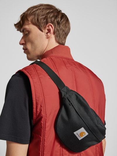 Carhartt Work In Progress Crossbodytas met labeldetail, model 'JAKE' Zwart - 1