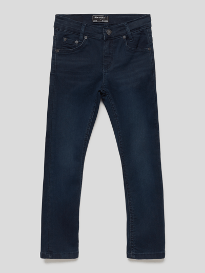 Blue Effect Jeans mit Label-Patch Modell 'Nos' Dunkelblau 1